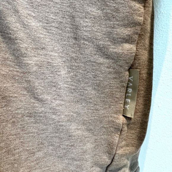 Varley Morrison High Neck Sweatshirt S Pullover Sphinx Beige Oversize Raglan - Picture 4 of 5